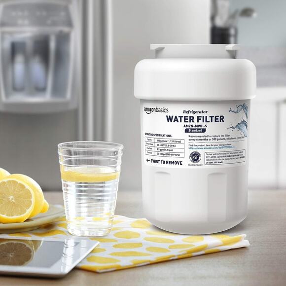 Amazon Basics Replacement Water Filter Cartridge Compatible with GE MWF Refriger - Picture 5 of 5